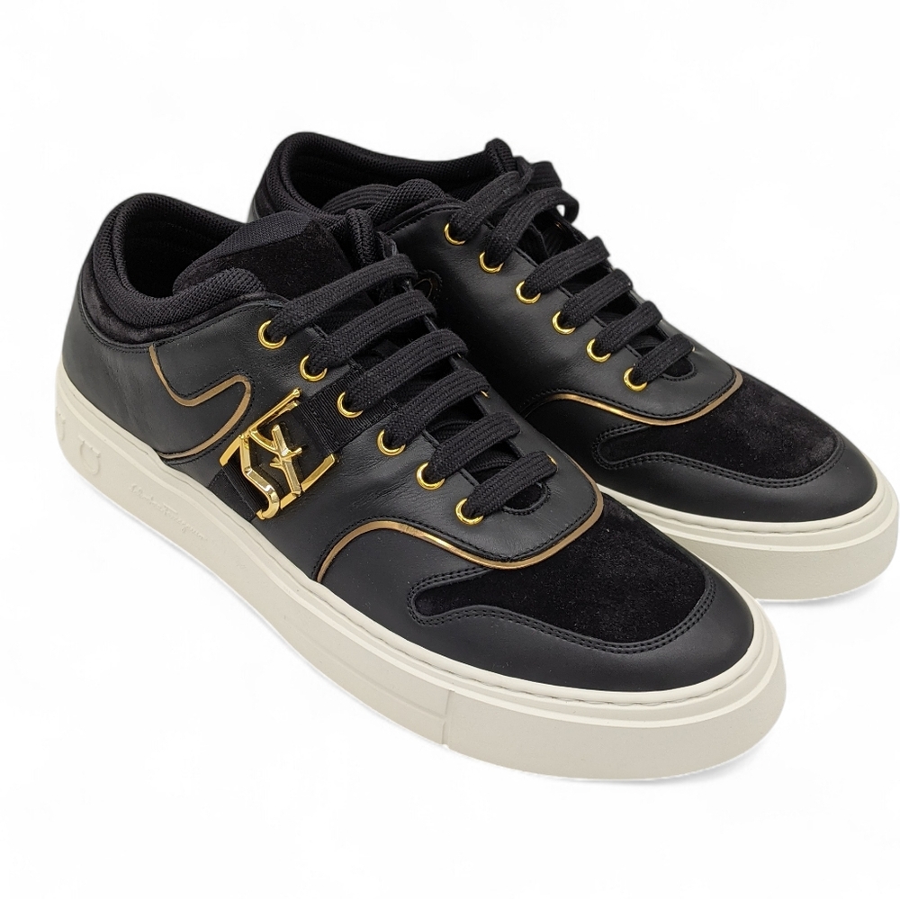 Ferragamo Mens Shoes Noris Sneakers Size 12 New With Box